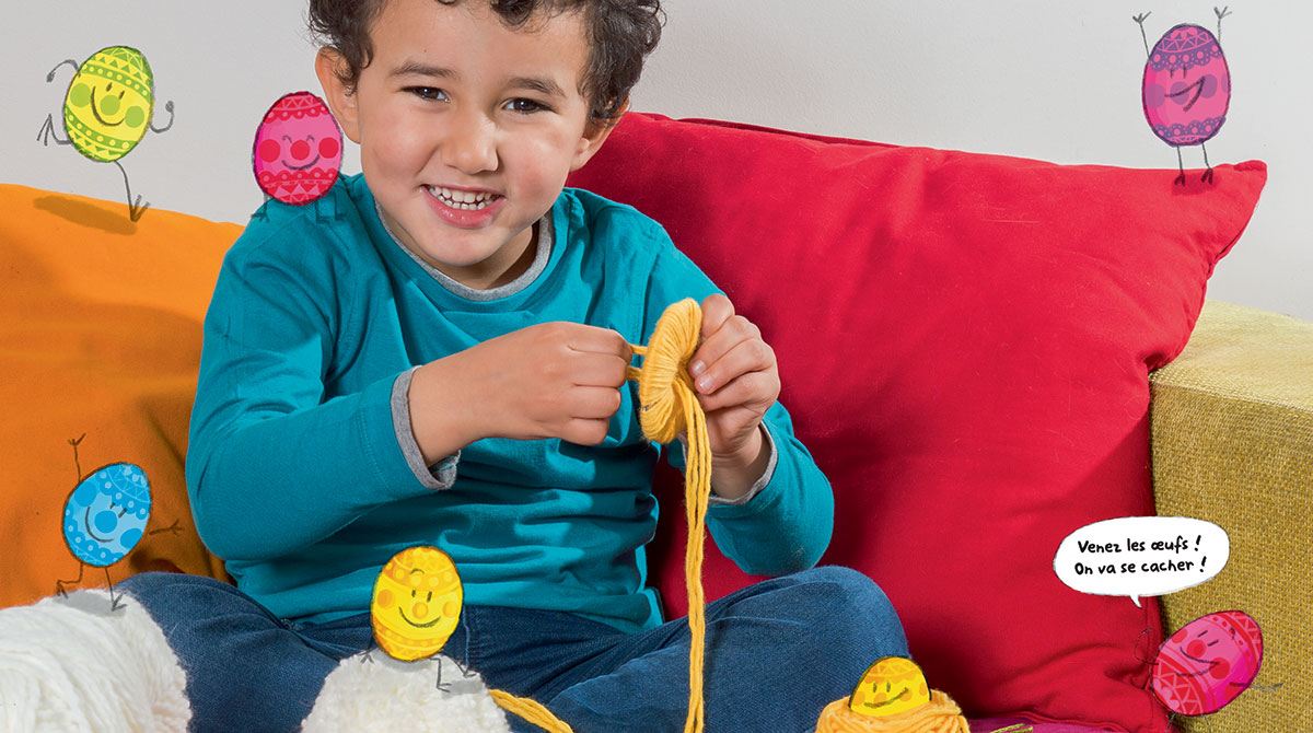 Bricolage de Pâques : les poussins pompons