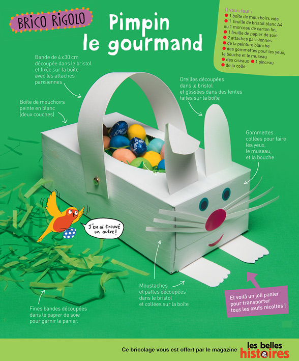 Téléchargez le bricolage le “pimpin gourmand”, extrait du magazine Les Belles Histoires n°532 d’avril 2017. Recette : Anne Chiumino (conception et réalisation). Photos : Benoît Teillet. Illustrations : Marie Leghima.