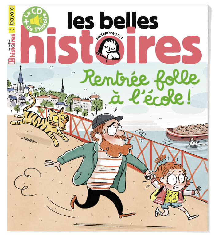 Couverture du magazine Les Belles Histoires n°585, septembre 2021.