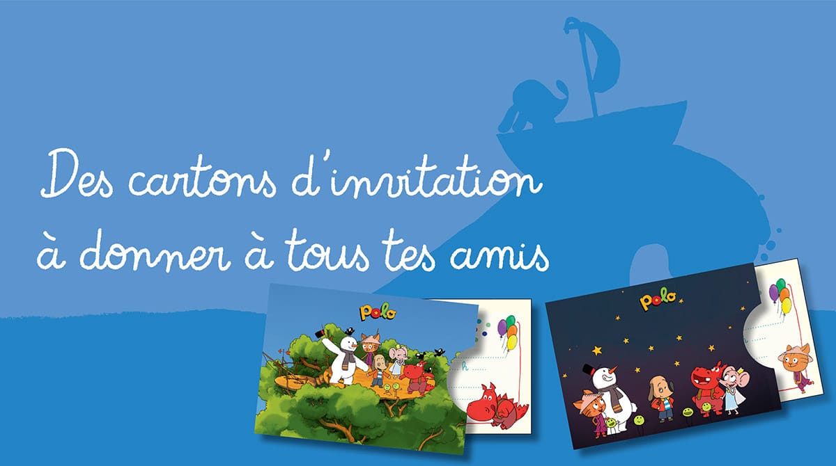 Bricolage : les cartons d'invitation de Polo