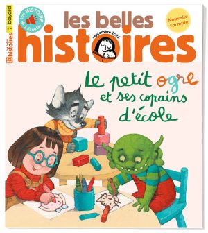 Couverture du magazine Les Belles Histoires n°609, septembre 2023 - Le petit ogre et ses copains d'école.