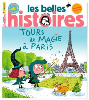 Couverture du magazine Les Belles Histoires n°610, octobre 2023 - Tours de magie à Paris.