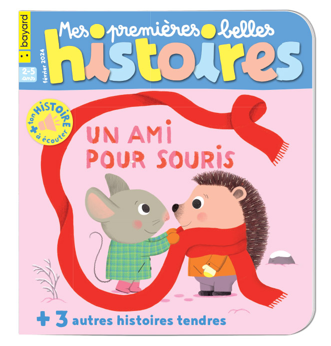 Couverture du magazine Mes premières Belles Histoires n°279, février 2024 - Un ami pour Souris