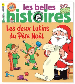 Couverture du magazine Les Belles Histoires n°636, décembre 2025 - Les 2 lutins du Père Noël.